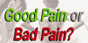 Pain relief for good or bad pain?