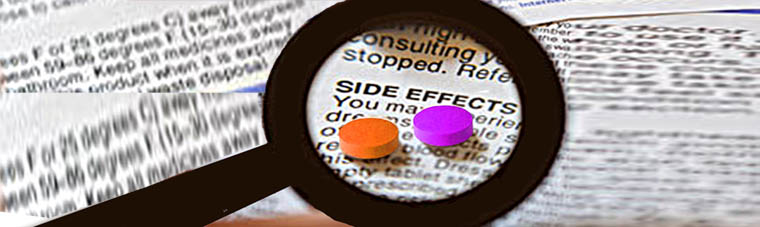 Rx prescription drug side-effects